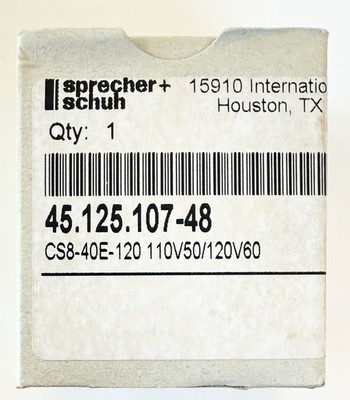 Sprecher + Schuh CS7-40E-120 Control Relay 110V50/120V60