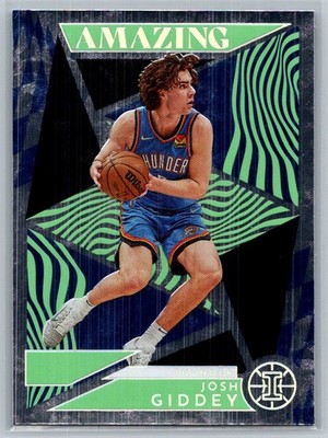 2021-22 Panini Illusions #4 Josh Giddey Amazing Emerald