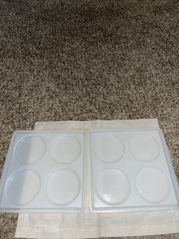 Silite Pop It Burger Trays For Perfect Patties Fill Freeze Twist Model H600 2Pcs