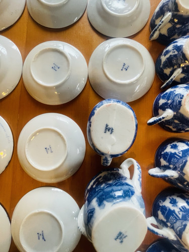Vintage Children’s Tea Set Blue Willow 21 piece Set Made In Japan - Picture 12 of 17