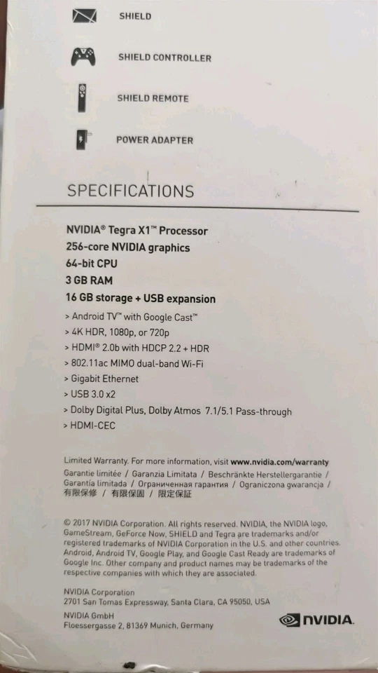 NVIDIA Shield 4K HDR Android Tv P2897 + Controller And Remote BRAND NEW Open Box - Image 3 of 4