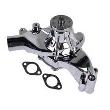 High Flow Chrome Long Water Pump Silver For Chevy Bbc 396 402 427 454 V8 Engines High Flow Chrome Long Water Pump Silver For Chevy Bbc 396 402 427 454 V8 Engines