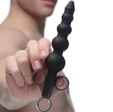 Lube Shooter Master Series Silicone Graduated Beads Lubricant Launcher - Black