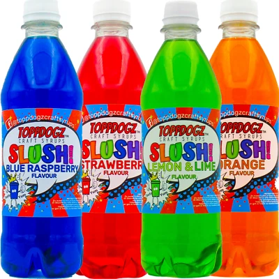 TOPPDOGZ Slush puppy Syrup for Ninja Slushi Pick & Mix 2x 500ml Glycerol Free slushie mix