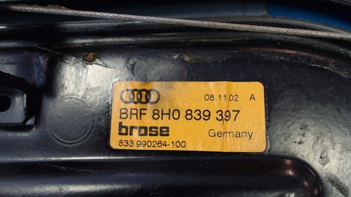 Fensterheber Elektrisch MIT Motor Links Hinten Audi 8H0959801A 8H0839397 - Picture 3 of 6