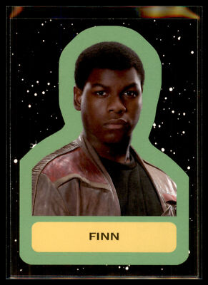 2017 Topps Star Wars Journey to The Last Jedi Character Retro Sticker Finn