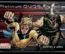2023 UD Marvel Platinum Platinum Duos #PD20 - Sentry & Ares