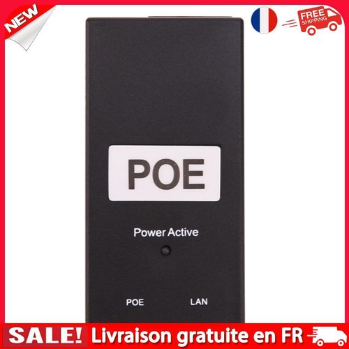5pcs 48V 0.5A 24W Desktop POE Power Injector Ethernet Adapter Surveillance