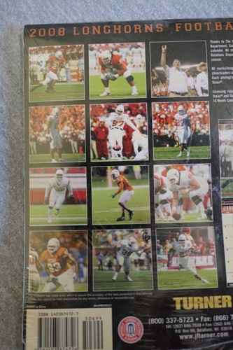 NEW Licensed 2008 University of Texas Longhorns Football 16 Month Calendar 6.5" - Picture 7 of 9