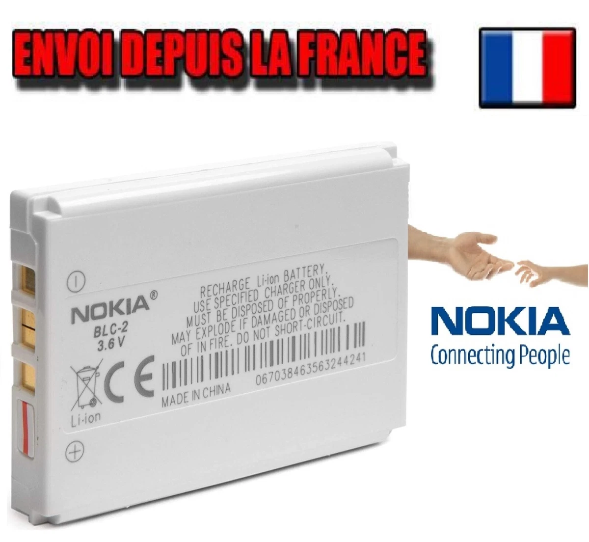 Batterie BLC-2 Für Nokia 1220/1221/1260/ 1261/3220