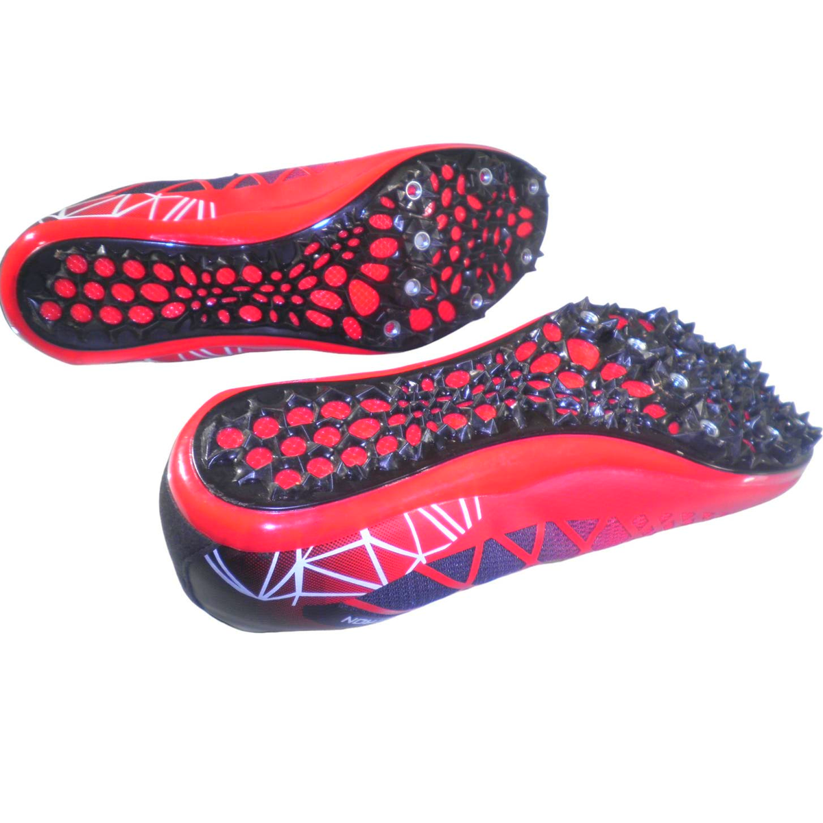 Thestron Running Spikes Red/Black Size 43 Amazon.com | THESTRON Track Shoes Spikes Mens Womens  main image 3
