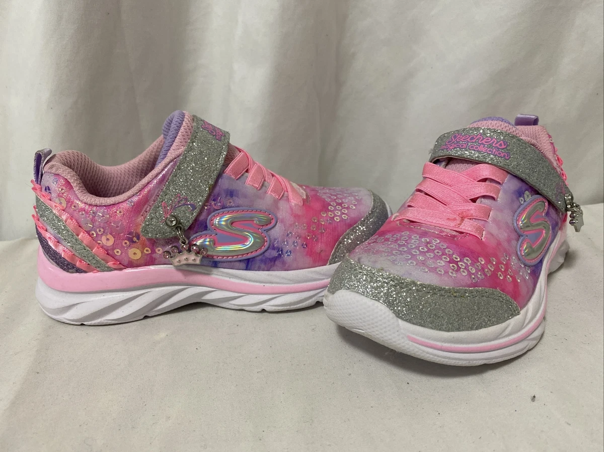 Kommunisme Duplikere ånd Skechers Magical Collection Pink/Silver Glitter Size 10.5/EUR 27/UK 9.5  ....SK42 | eBay