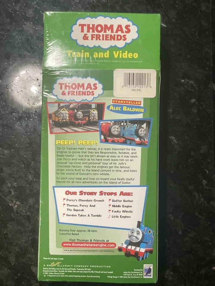 Thomas and Friends Limited Edition Train Video VHS Percy’s Chocolate Crunch New - Image 2 of 4