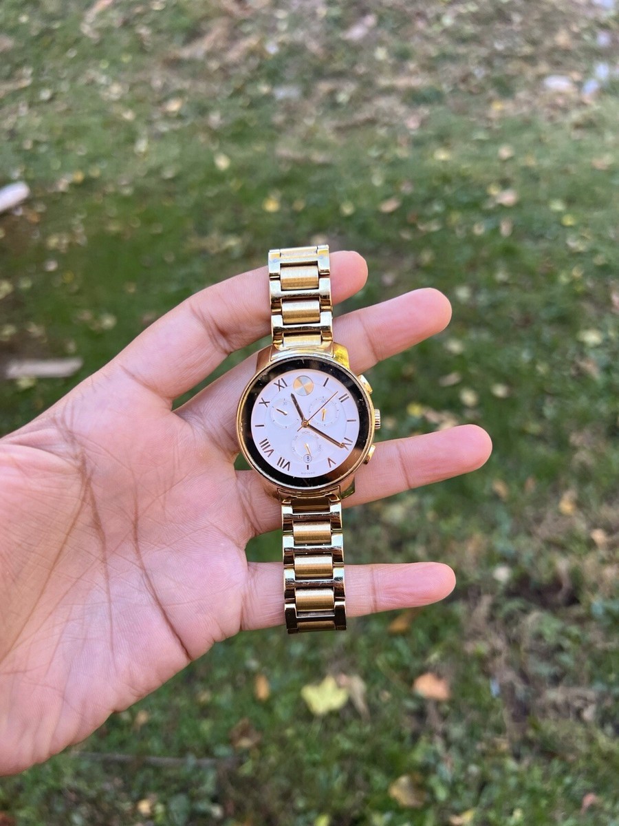 Gold Movado Bold With K1 Crystal Dot Ring Movado Women main image 2