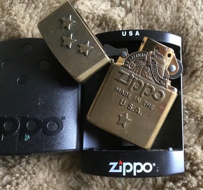 Zippo American   Vintage Neu Feuerzeug ( HARLEY DAVIDSON Flying Eagle ) RAR