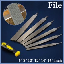 Engineers File For Filing Metal Cross Cut Flat File 6" 8" 10" 12" 14" 16" Inch