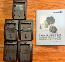 DigiPower TC-500 Digital Camera Travel Battery Chargers for Cannon Cameras