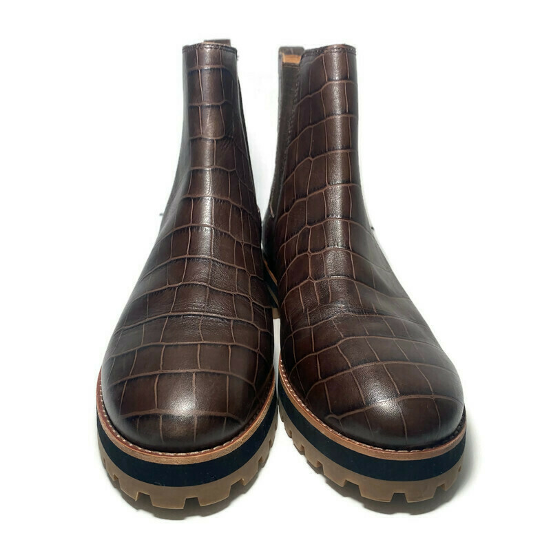 Madewell The Ivy Chelsea Boot in Croc 
