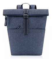 Reisenthel Rolltop Backpack Rucksack Herringbone Dark Blue Dunkelblau Neu