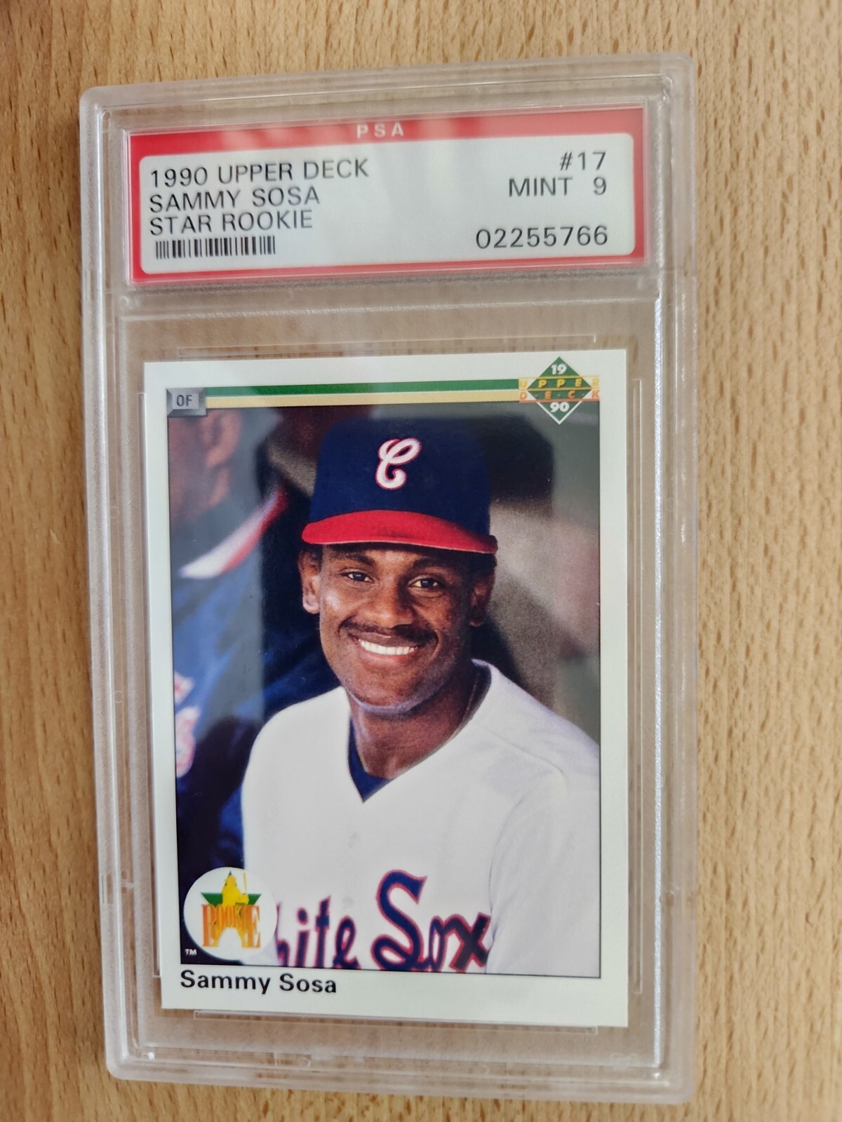 1990 ⚾Upper Deck ✨Sammy Sosa✨ Rookie Card👀 #17 PSA 💎9 MINT Chicago White Sox
