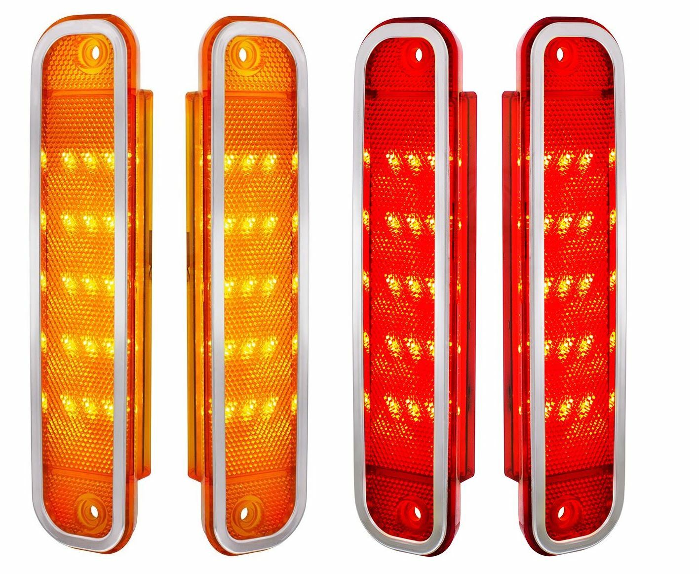 United Pacific Front & Rear LED Side Marker Light Set 1973-1980 Chevy/GMC Truck
