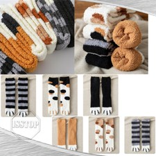Soft Cat Claws Socks Fluffy Cozy Bed Casual Winter Warm Christmas Gift Women US