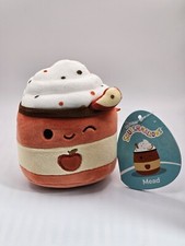 Squishmallows Kellytoy Mead the Apple Cider Latte Fall Harvest Squad 7.5in NWT