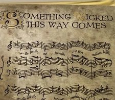 Wizarding Trunk Harry Potter Sheet Music Something Wicked This Way Comes Hallowe