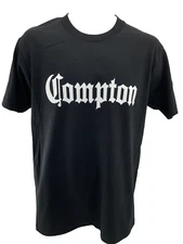 Compton Old English Text Graphic City Crewneck Shirt California Pro-Club