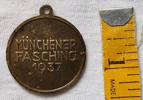 Extremely Rare German 1937 Münchner Fasching Medallion/Pendent Munich Jester Nec - Picture 4 of 6