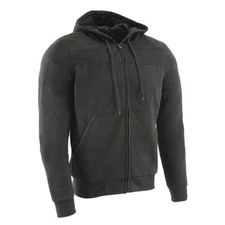 Milwaukee Leather 1788 Men's CE Approved Armored Riding Hoodie Sweater w/ Aramid