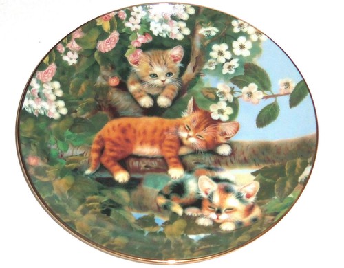 Plato de coleccionista Felino Felino Gatito Gatito Bradford Exchange Jurgen Scholz - Imagen 6 de 10