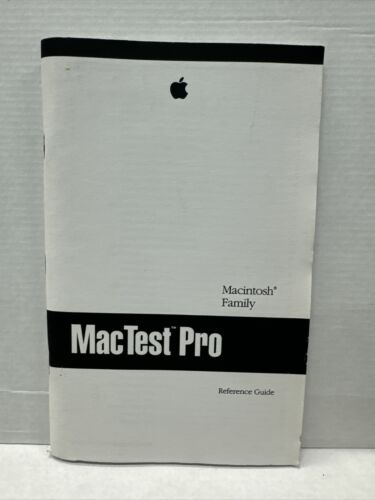 Apple Macintosh Family MacTest Pro Reference Guide - Picture 1 of 5