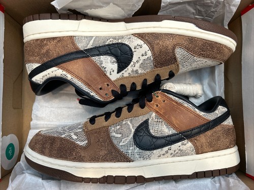 NIke Dunk Low Premium “CO.JP Brown Snakeskin" - Men's Size 9.5 and 10 - Picture 2 of 24