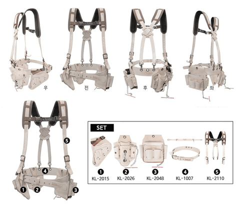 KAYA Tirantes de cinturón de herramientas de trabajo KL-2000,2015,2026,2048,1007,KL-2110 Bolsas - Imagen 2 de 7