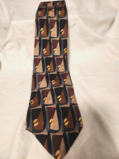 ZIGGURAT Men's By Mulberry 100 Silk Necktie Geometric. Free Shipping
