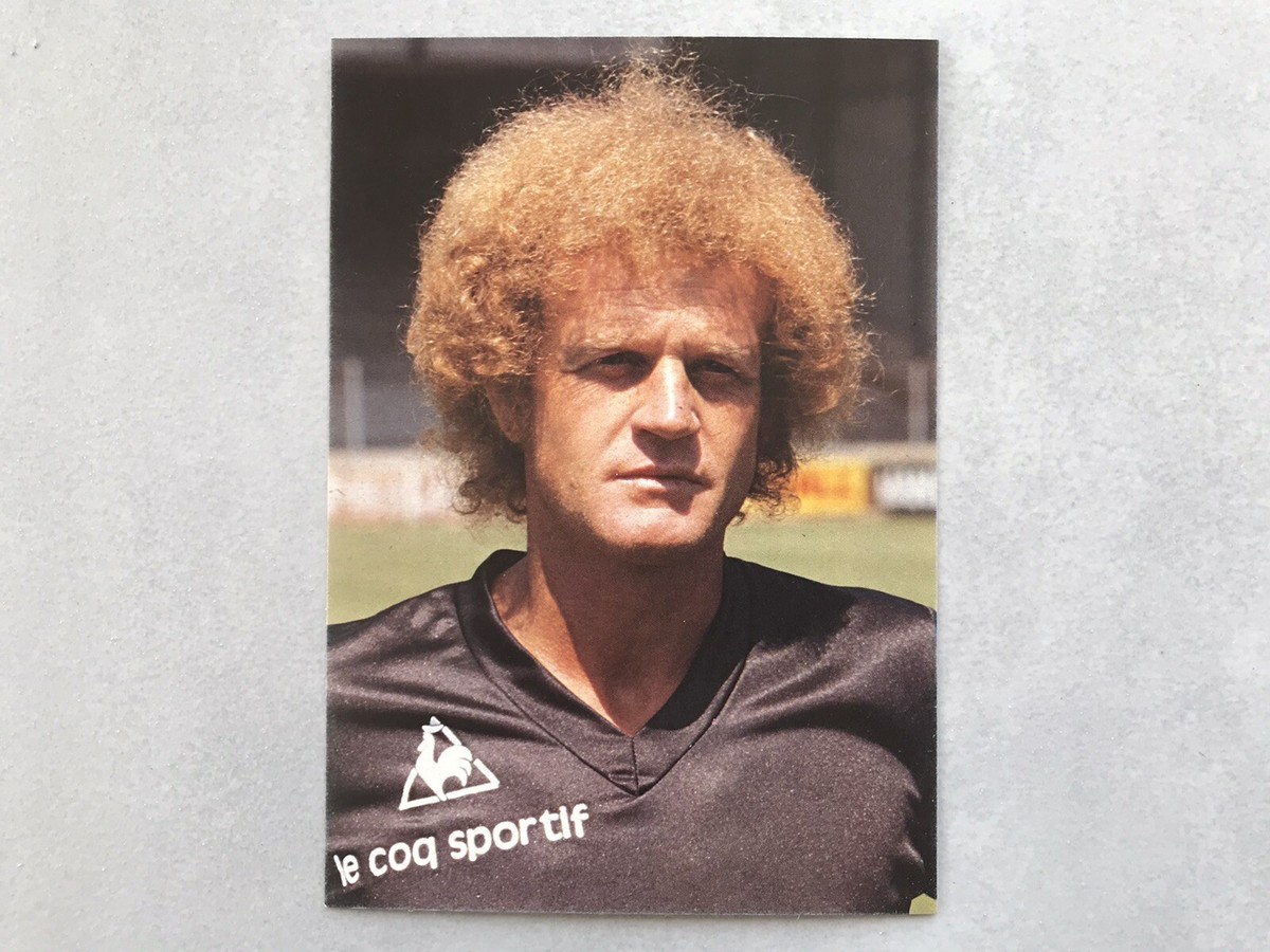 Carte Postale Vintage ASSE 1978 – Entraîneur Robert Herbin AS Saint Etienne