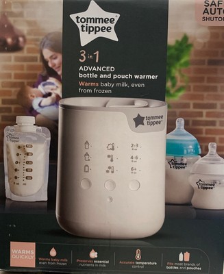 tommee tippee 3 in 1 advanced bottle & pouch warmer