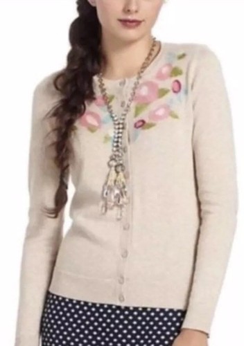 Felted Floral Cardigan Small 