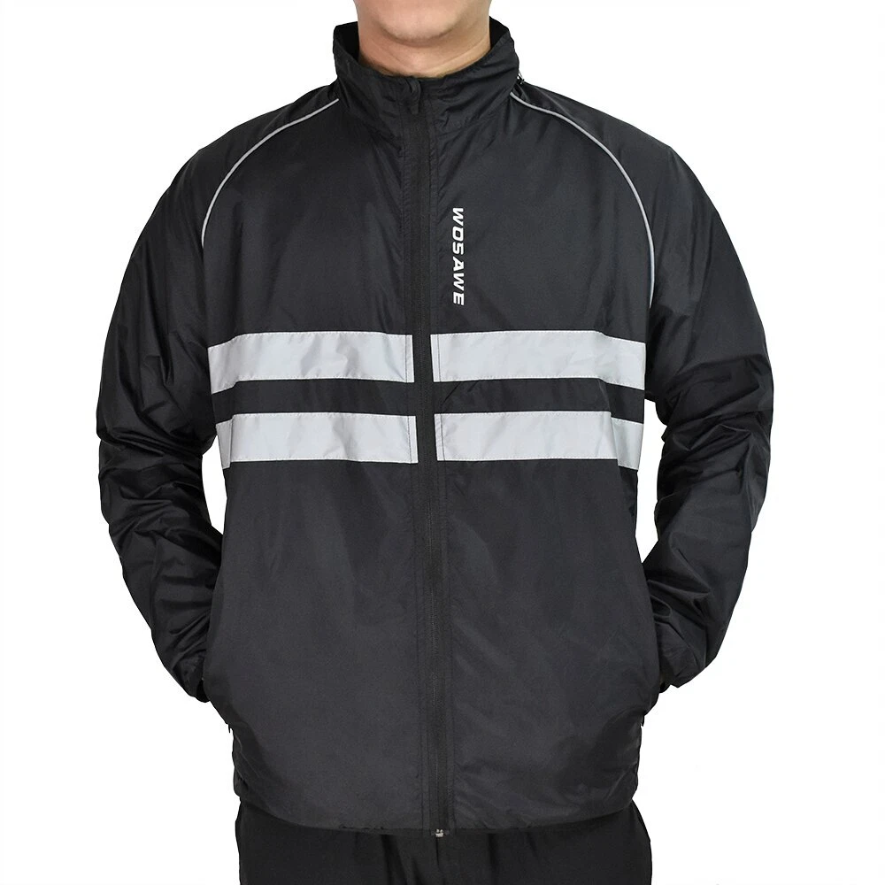 Cycling Jersey Mtb Men Bike Jacket Windbreaker Long Sleeve Quick Dry Reflective
