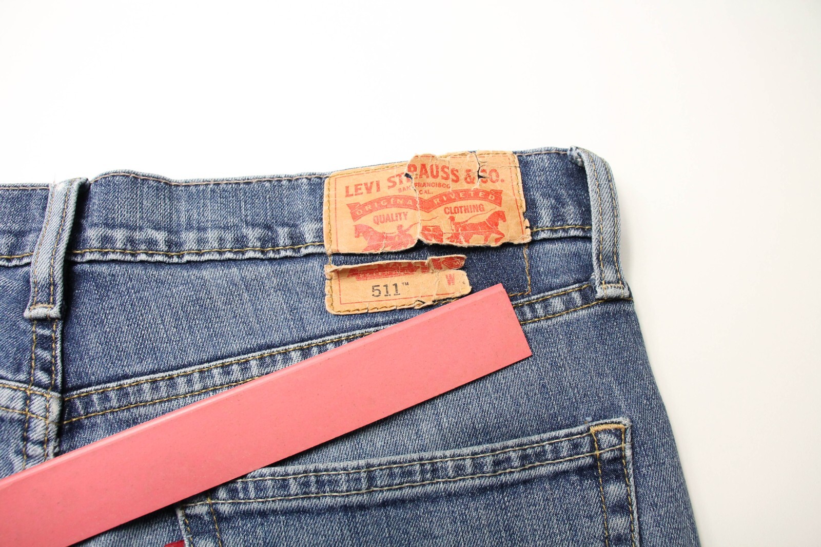 LEVI'S 511 Jeans Men's W32/~L28 Slim Fit Stretch Zip Fly Fade Effect thumbnail 12