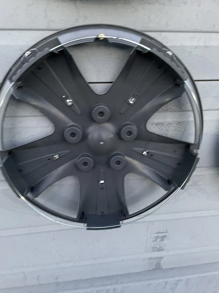 2003-2010 Pontiac Vibe Conjunto 4 Calotas Prata/Cromo Perfeito 5 Raios Usadas Bom 16” - Imagem 3 de 4