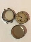 Vintage Watch Movement & Case 15 jewels Swiss Made Size 26mm Diameter Ticking