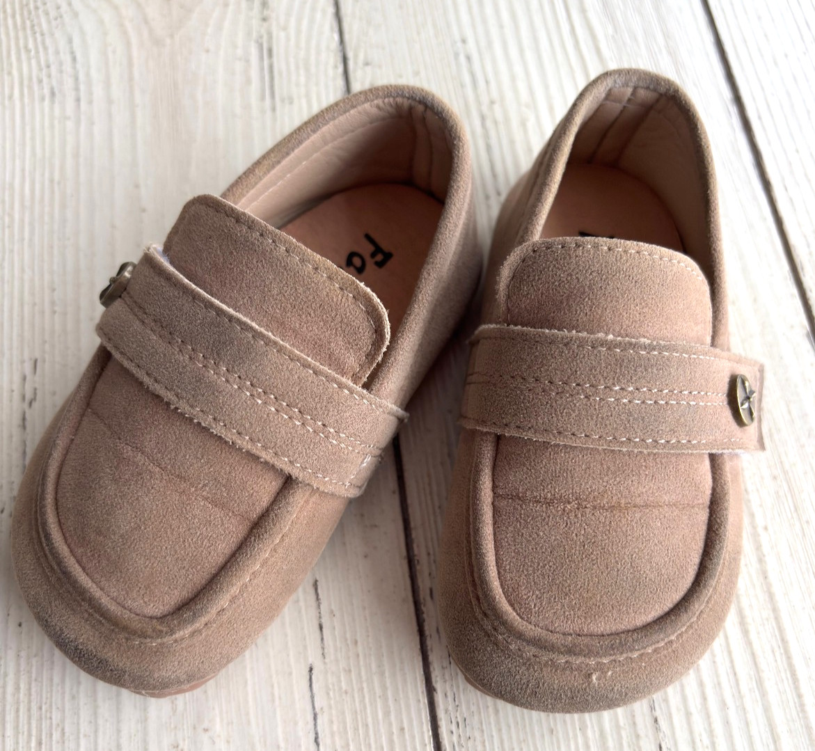 -little Boy Faux Suede Loafters - Fashion In Size 6 Toddler