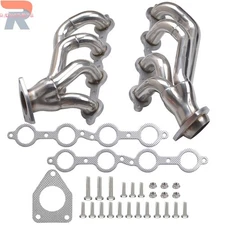 For 02-16 Chevy Silverado 1500 2500hd 3500HD Shorty Header Manifold 4.8 5.3 6.0L