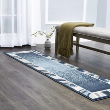Home Dynamix Lyndhurst Rotana Modern Area Rug, Contemporary Blue/Gray/Ivory 1...