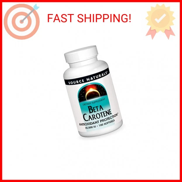 Protección antioxidante Source Naturals beta caroteno 25000 ui - convertida por el cuerpo Foto 2 de 2