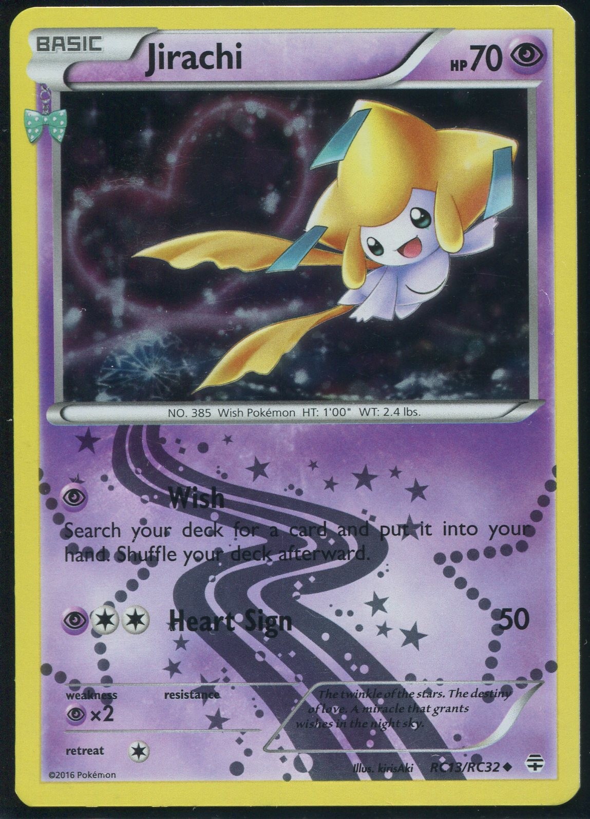 JIRACHI RC13/83 UNCOMMON GENERATIONS Pokemon LIGHTLY PLAYED