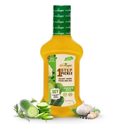 Mrs. Wages 1 Step Pickle Kosher Dill Pickling Mix, DIY Fresh Pickles 6 Pack 