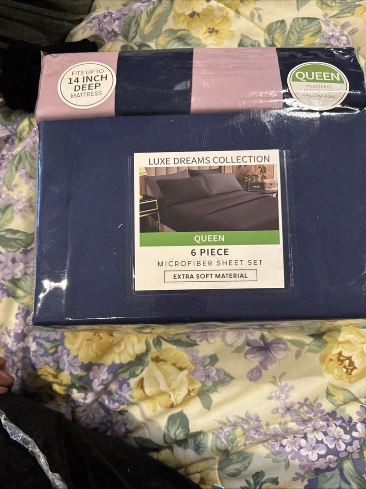 Комплект простыней из микрофибры Luxe Dreams Collection 6 предметов полуторный размер - Изображение 3 из 3